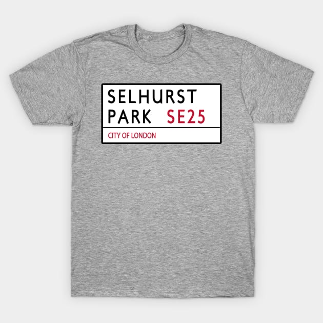 Selhurst Park Road Sign T-Shirt by Confusion101